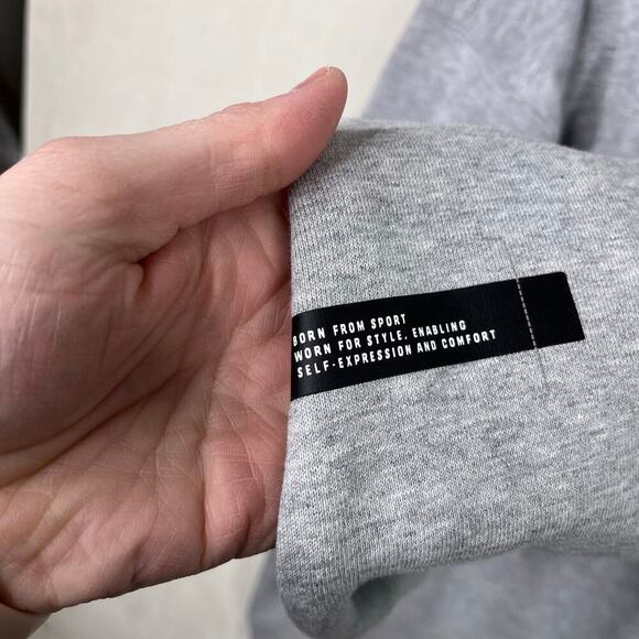 NWT Adidas Heathered Gray 1/4 Zip Performance Pullover Sweatshirt Men’s Large - Picture 7 of 9